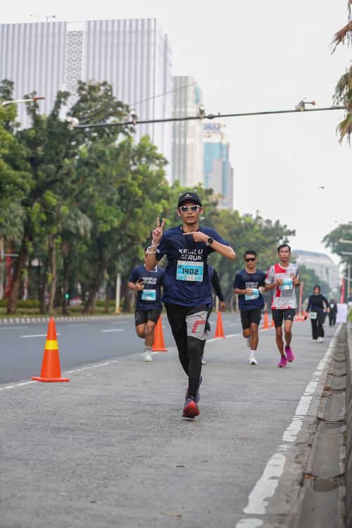 Race photo from KEMLU RUN 2025