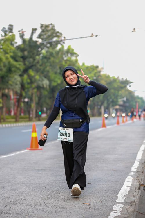 Race photo from KEMLU RUN 2025