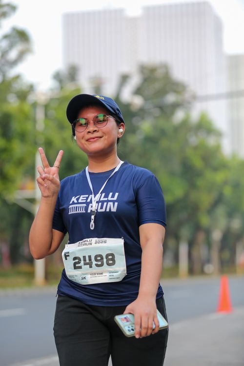 Race photo from KEMLU RUN 2025