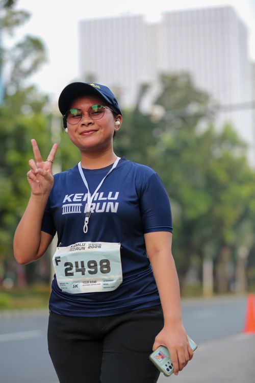 Race photo from KEMLU RUN 2025