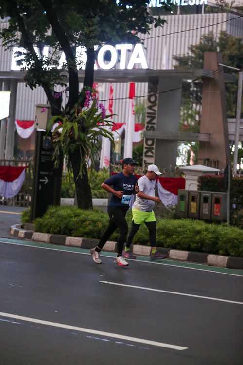 Race photo from KEMLU RUN 2025