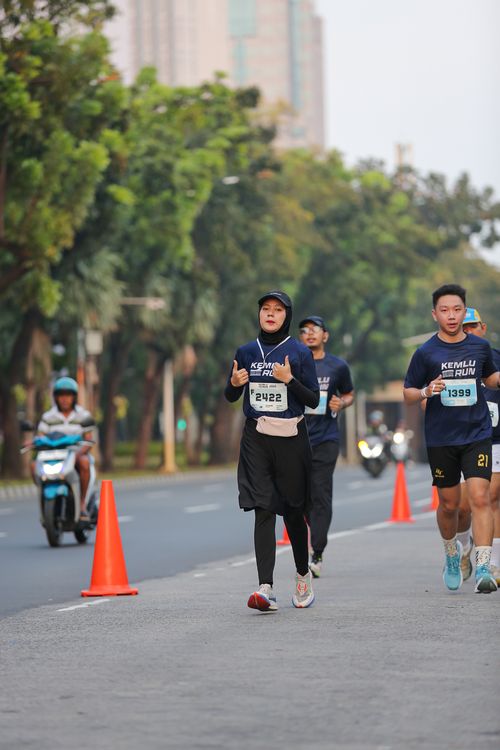 Race photo from KEMLU RUN 2025