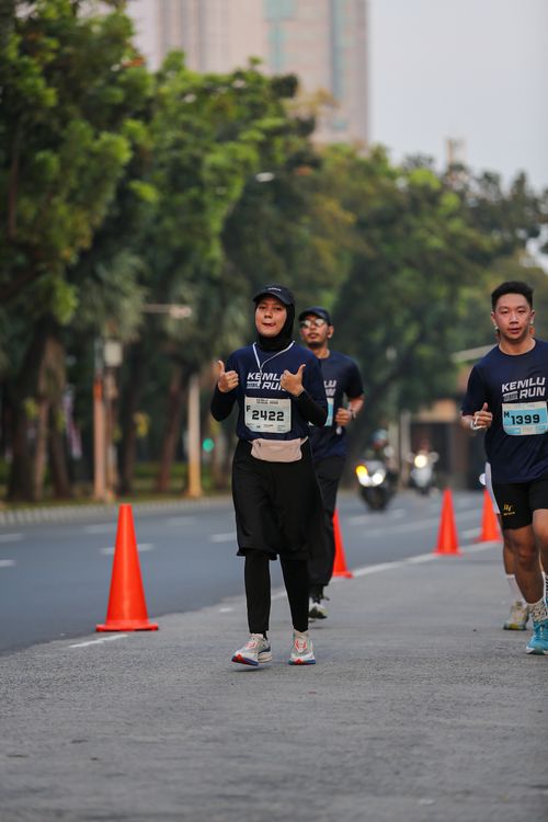 Race photo from KEMLU RUN 2025