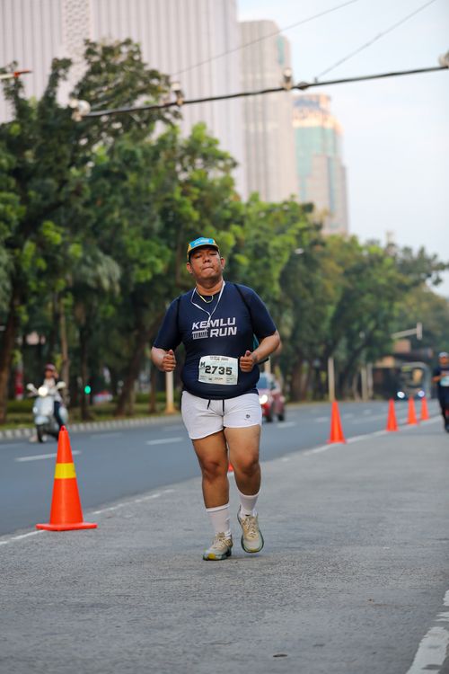Race photo from KEMLU RUN 2025