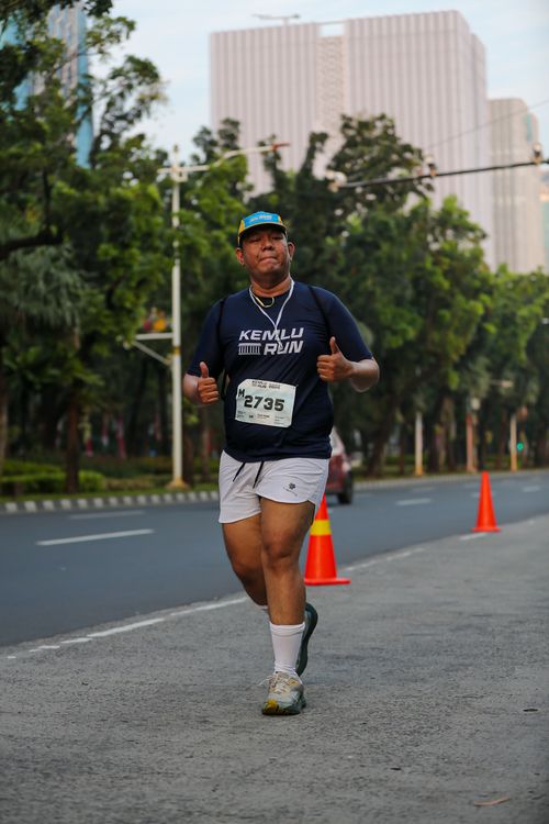 Race photo from KEMLU RUN 2025