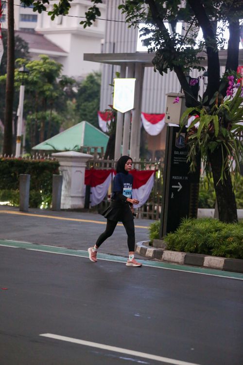 Race photo from KEMLU RUN 2025