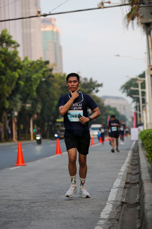 Race photo from KEMLU RUN 2025