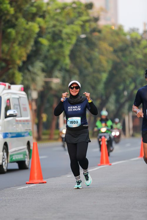 Race photo from KEMLU RUN 2025