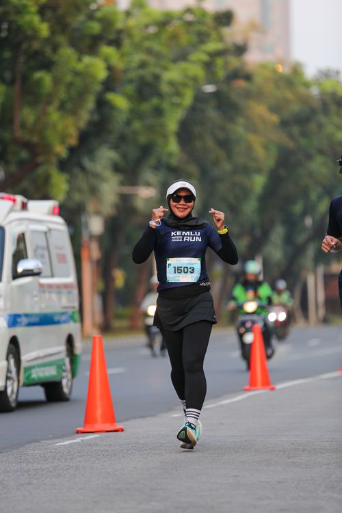 Race photo from KEMLU RUN 2025