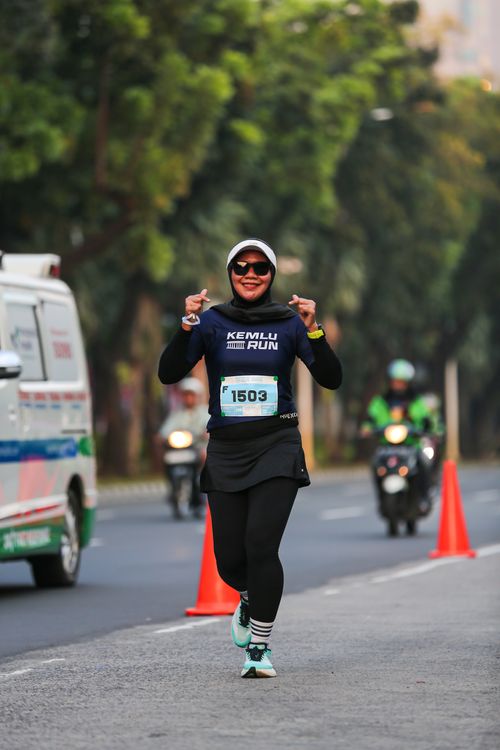 Race photo from KEMLU RUN 2025