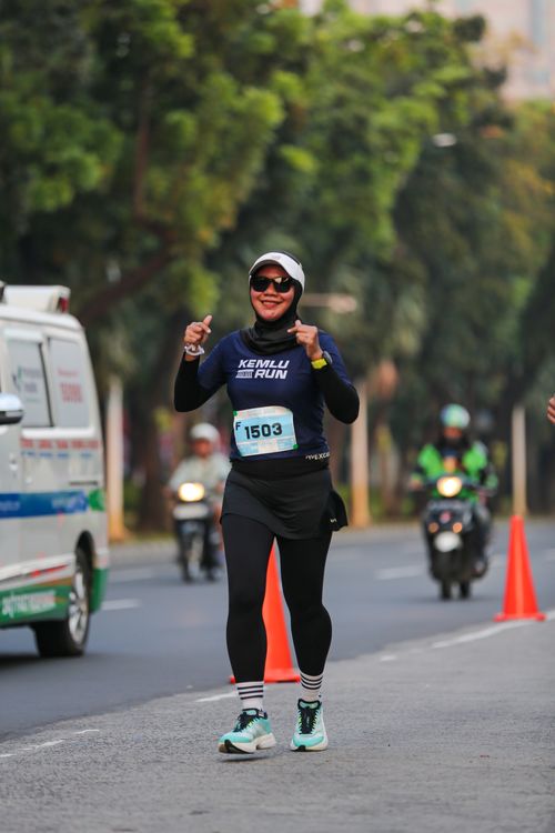 Race photo from KEMLU RUN 2025