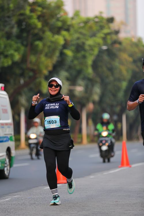 Race photo from KEMLU RUN 2025