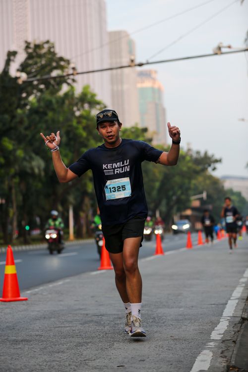 Race photo from KEMLU RUN 2025