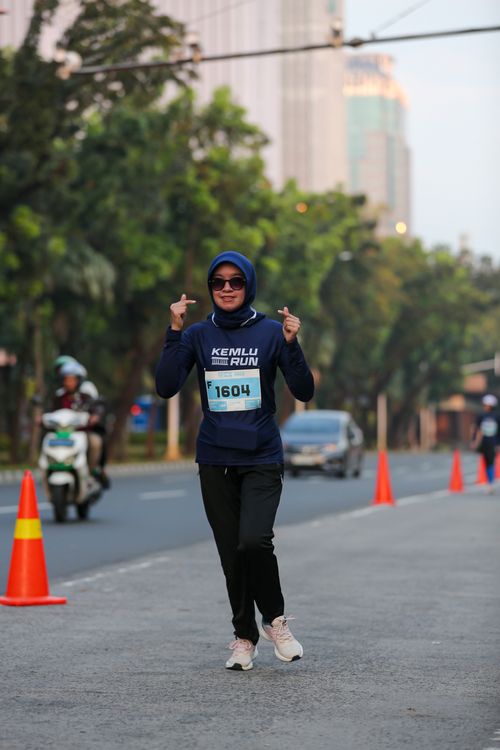 Race photo from KEMLU RUN 2025
