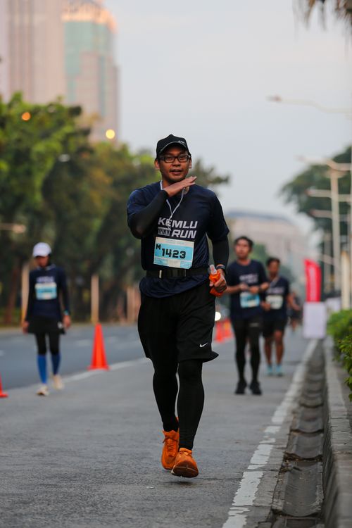 Race photo from KEMLU RUN 2025