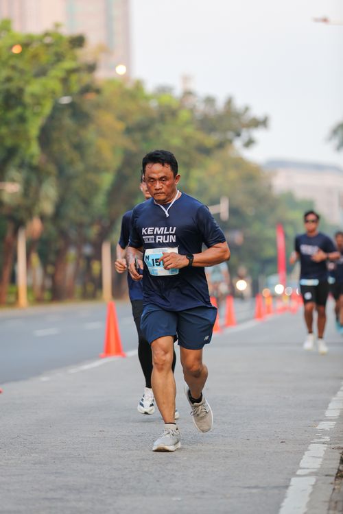 Race photo from KEMLU RUN 2025