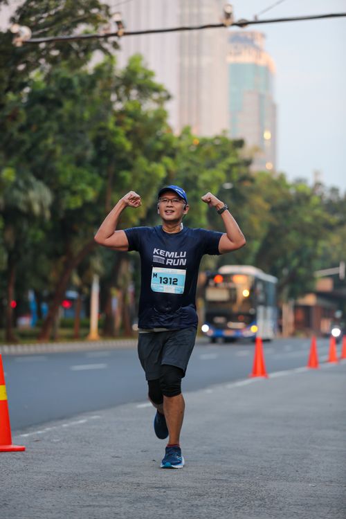 Race photo from KEMLU RUN 2025