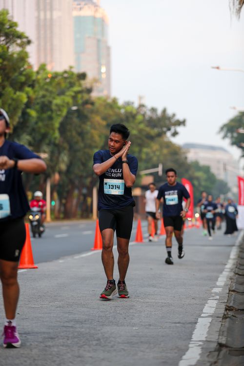Race photo from KEMLU RUN 2025