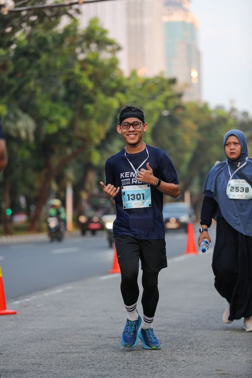 Race photo from KEMLU RUN 2025