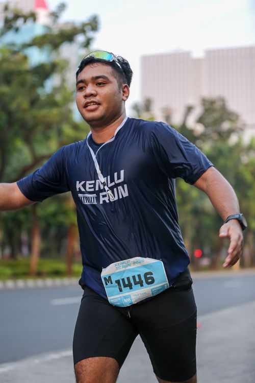 Race photo from KEMLU RUN 2025