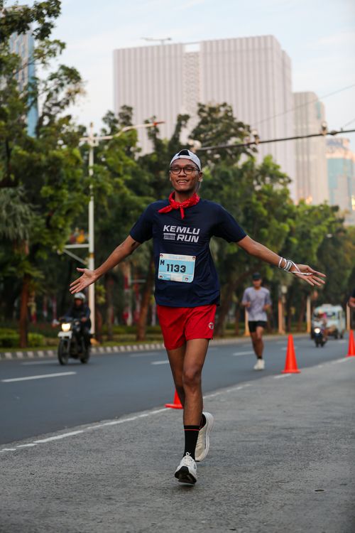 Race photo from KEMLU RUN 2025