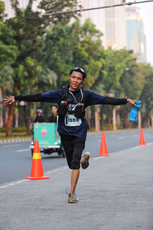 Race photo from KEMLU RUN 2025