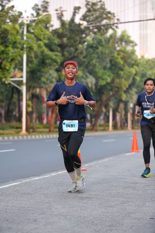 Race photo from KEMLU RUN 2025