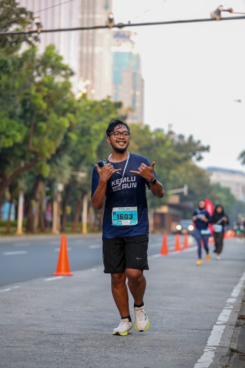 Race photo from KEMLU RUN 2025