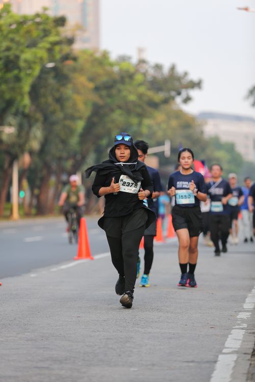 Race photo from KEMLU RUN 2025