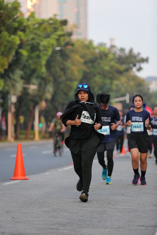 Race photo from KEMLU RUN 2025