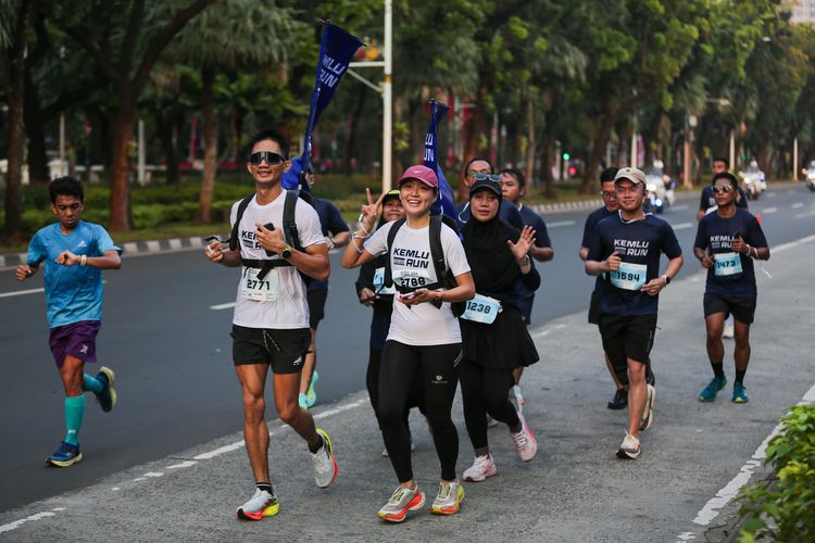 Race photo from KEMLU RUN 2025