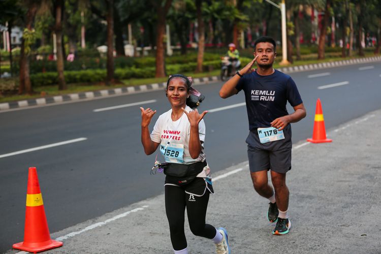 Race photo from KEMLU RUN 2025