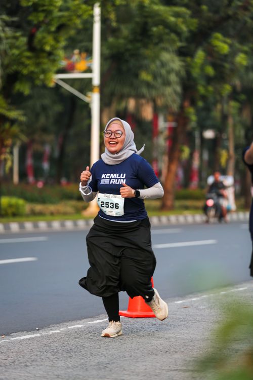Race photo from KEMLU RUN 2025