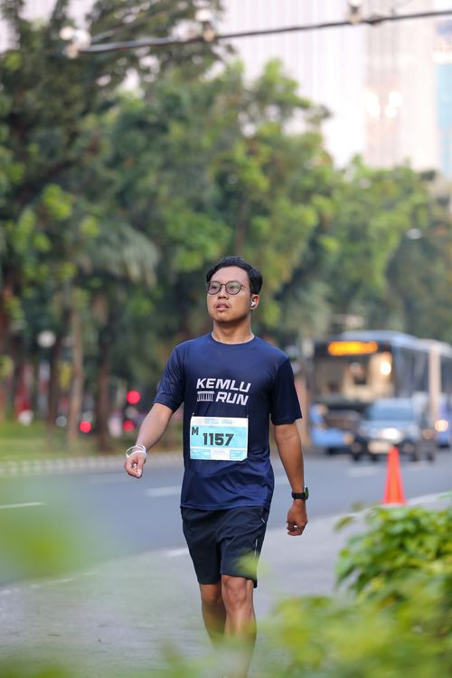 Race photo from KEMLU RUN 2025