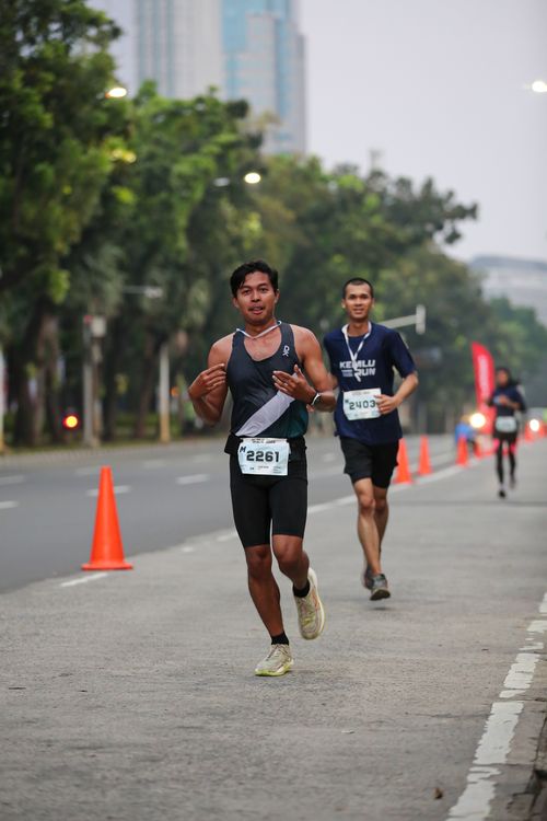 Race photo from KEMLU RUN 2025