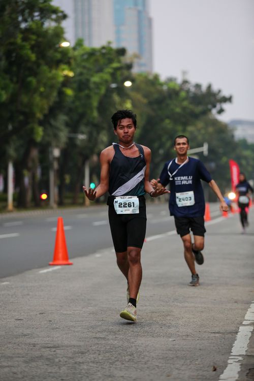Race photo from KEMLU RUN 2025