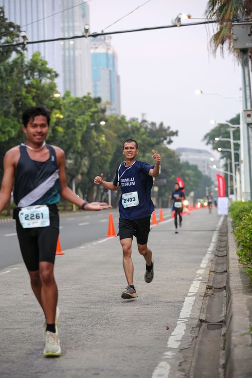 Race photo from KEMLU RUN 2025