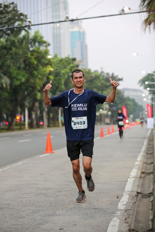 Race photo from KEMLU RUN 2025