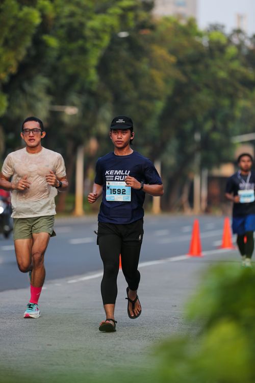 Race photo from KEMLU RUN 2025