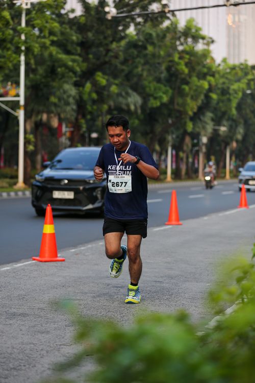 Race photo from KEMLU RUN 2025
