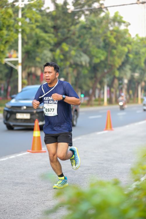 Race photo from KEMLU RUN 2025