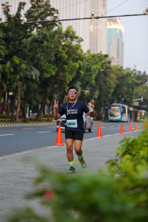 Race photo from KEMLU RUN 2025