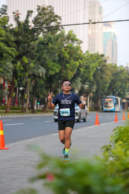 Race photo from KEMLU RUN 2025