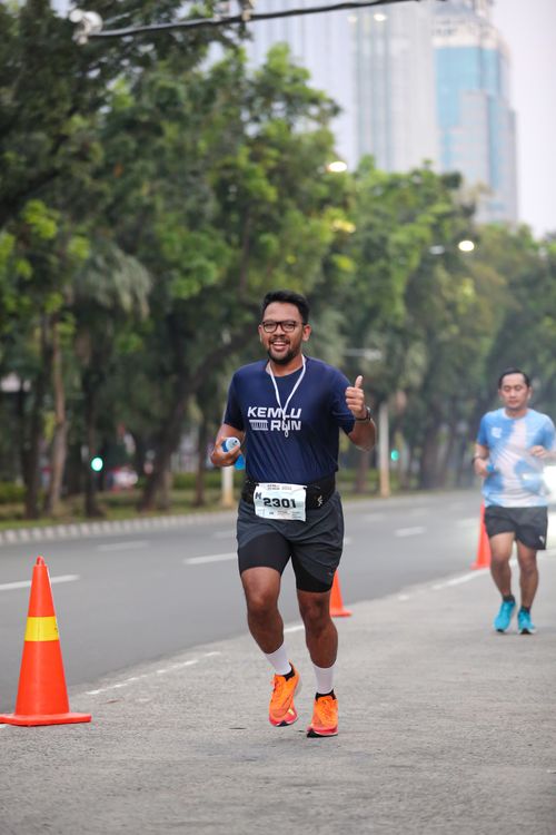 Race photo from KEMLU RUN 2025