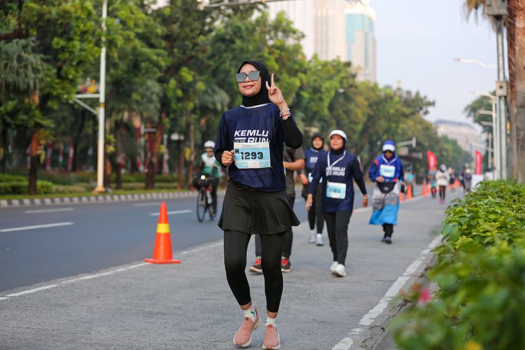 Race photo from KEMLU RUN 2025