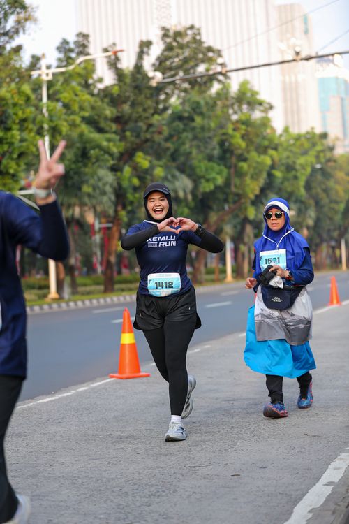 Race photo from KEMLU RUN 2025