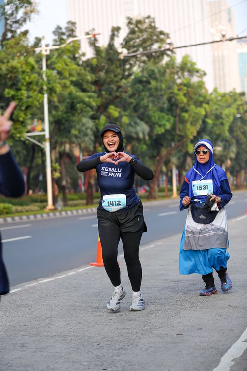 Race photo from KEMLU RUN 2025