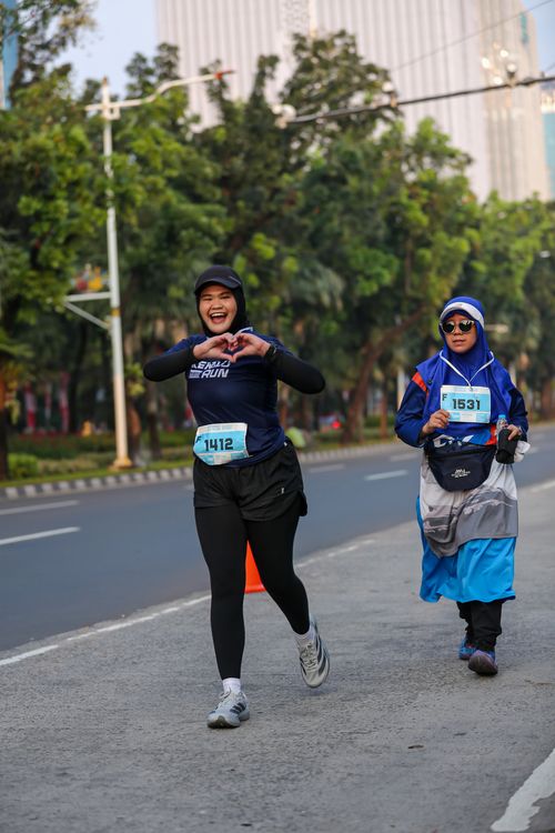 Race photo from KEMLU RUN 2025