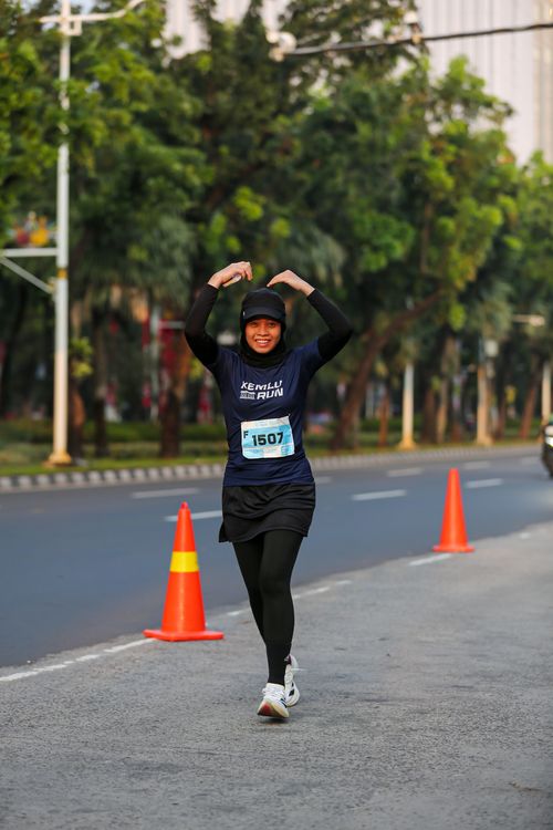 Race photo from KEMLU RUN 2025