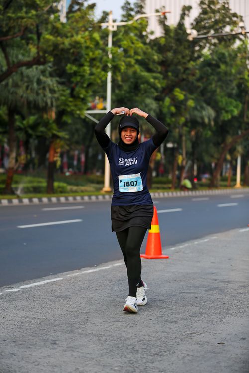 Race photo from KEMLU RUN 2025